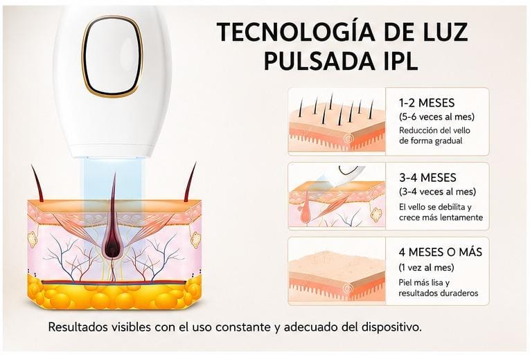 Depiladora Láser IPL Profesional