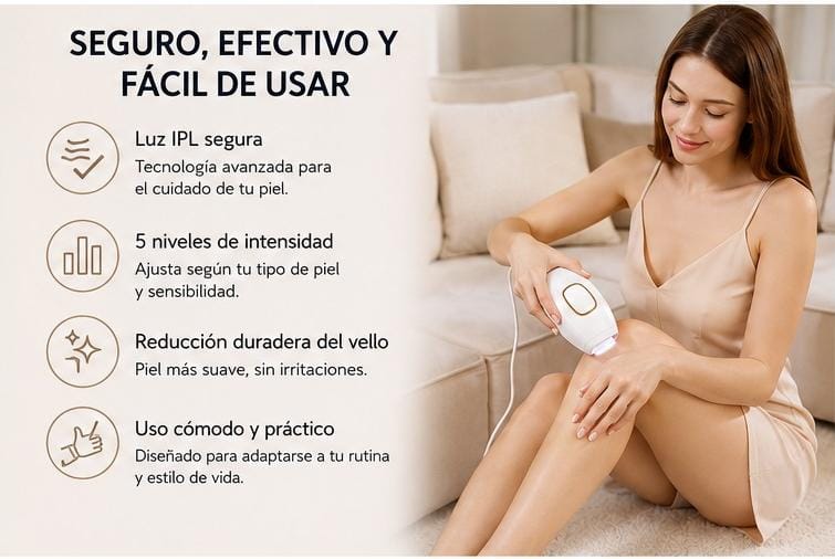 Depiladora Láser IPL Profesional